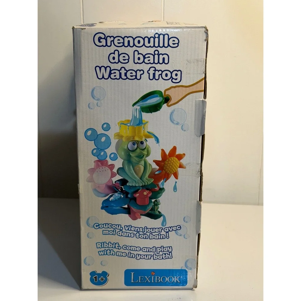 Lexibook Interactive Frog Bath Play Toy Green Yellow Blue Sunflower Lily Pad NEW